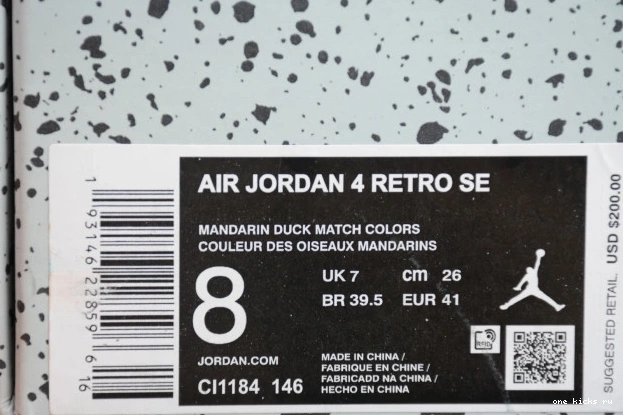 Chep Onekick The What Air CI1184-146 Jordan 4 0707